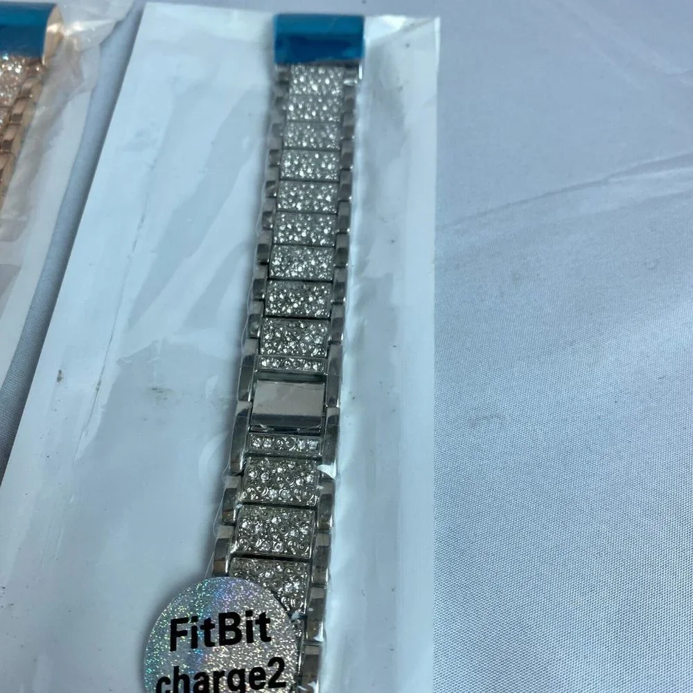 NEW Stainless Steel Fitbit Charge 2 Band Strap Replacement Silver Gold Metal